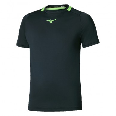Mizuno Tennis Tee zwart T-shirt