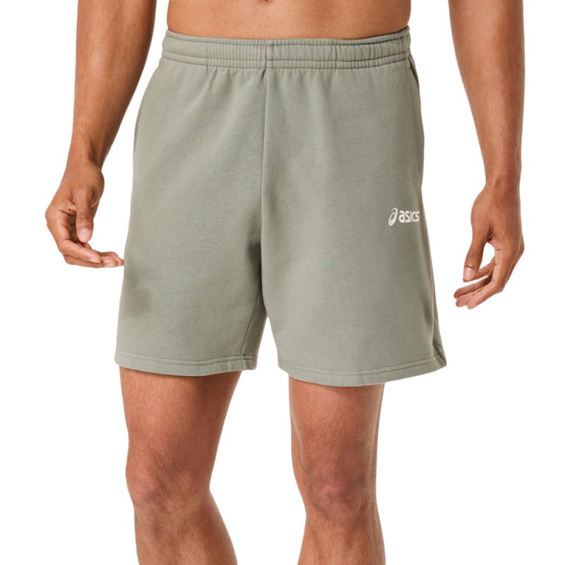 Asics Logo Fleece 7IN salvia groen Short