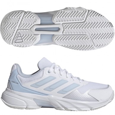 Adidas Courtjam Control 3 W crystal white silver dames 2026