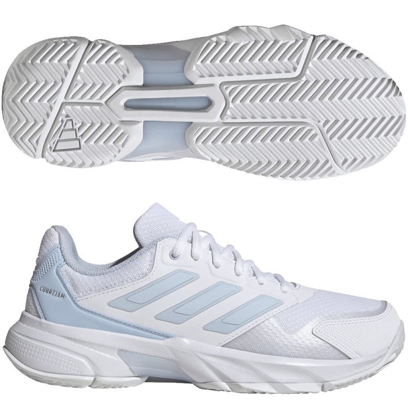 Adidas Courtjam Control 3 W crystal white silver dames 2026