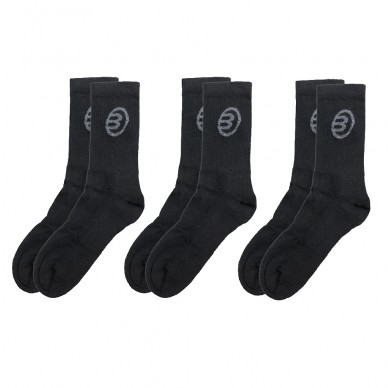 Sokken Bullpadel BP262 Pack 3 zwart