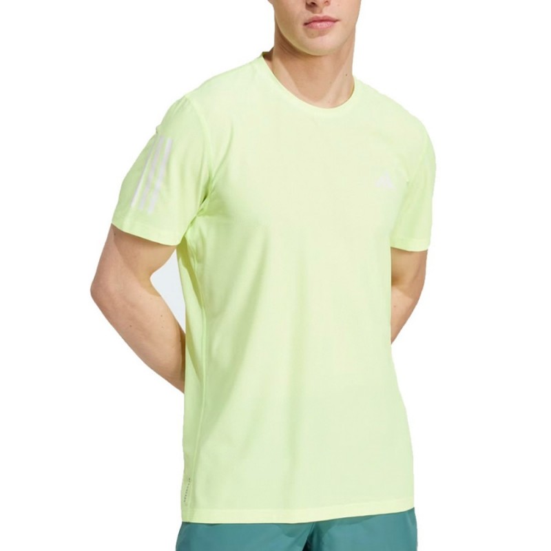 Adidas Own The Run fluogeel T-shirt