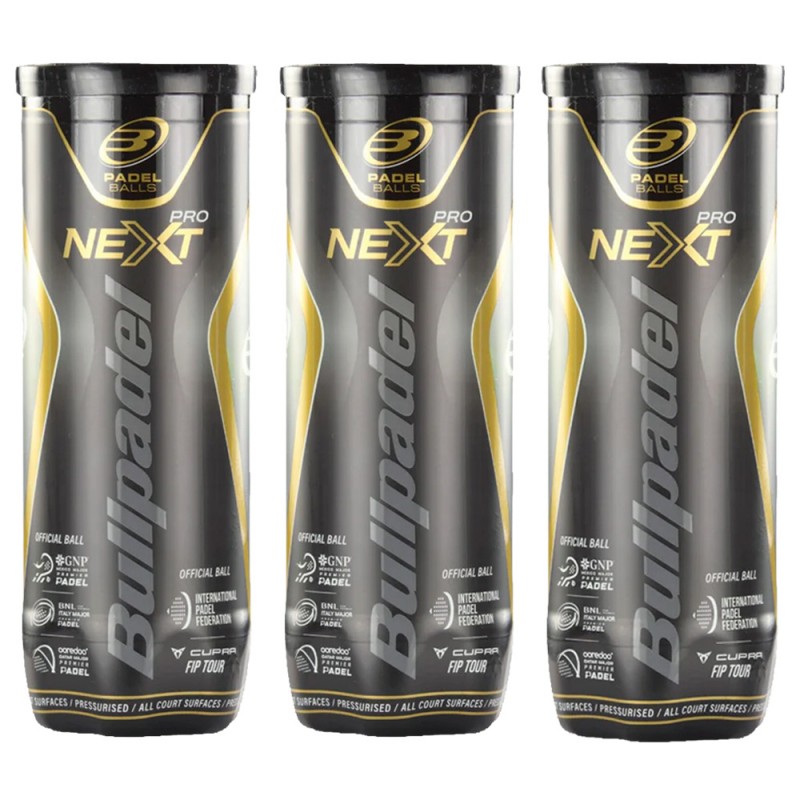 Pack 3 Bullpadel FIP Next Pro 3x3 Stucks