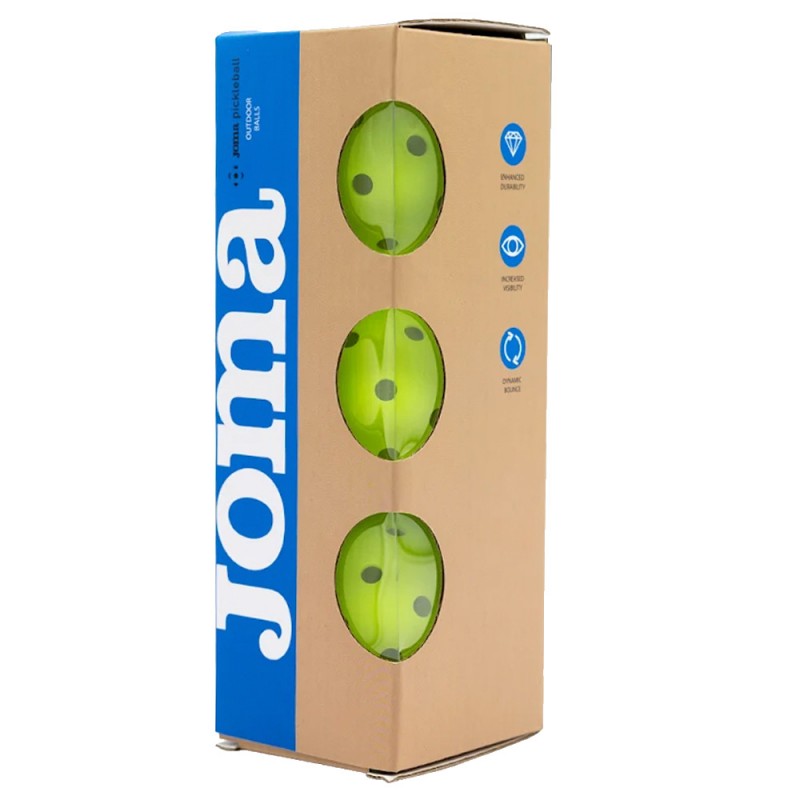 Joma Pickleballballen ballen fluorescerend geel