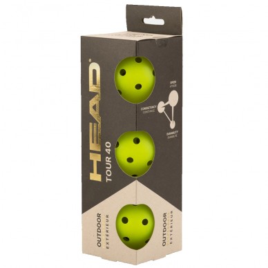 Head Pickleballballen 3B Tour 40 gele