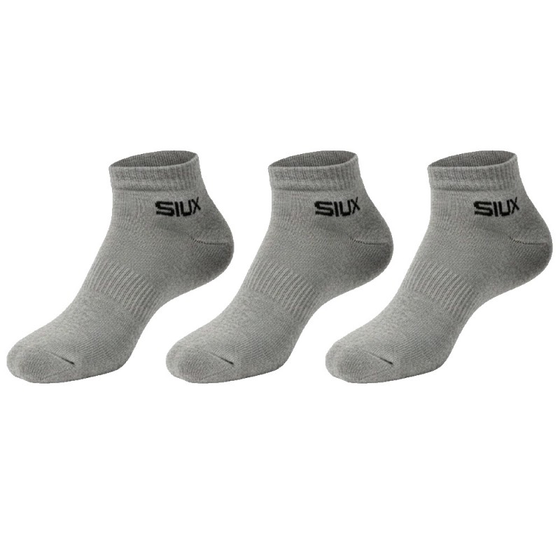 Sokken Siux Basic korte Pack 3u grijs