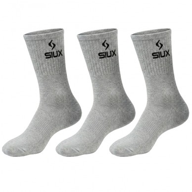 Sokken Siux Basic hoge Pack 3u grijs