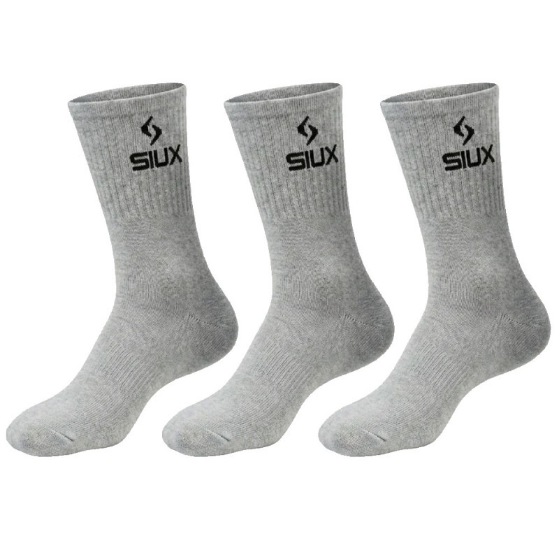 Sokken Siux Basic hoge Pack 3u grijs