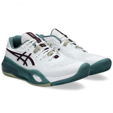 Asics Gel Resolution X Clay white dark aubergine heren 2026