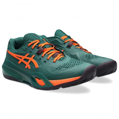 Asics Gel Resolution X Padel jewel green energy orange heren 2026