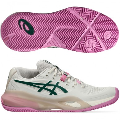 Asics Gel Resolution X Padel soft oat jewel green dames 2026