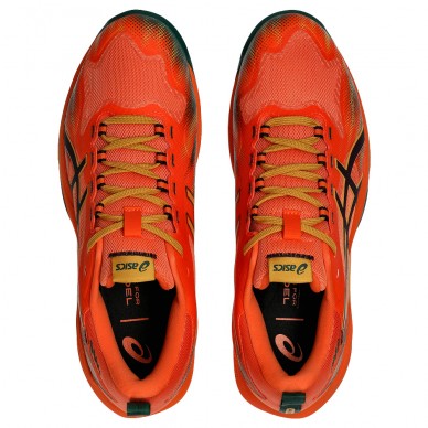 Asics Sonicsmash FF energy orange dark aubergine heren 2026
