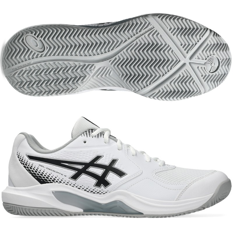 Asics Gel Dedicate 9 Padel White Black heren 2026