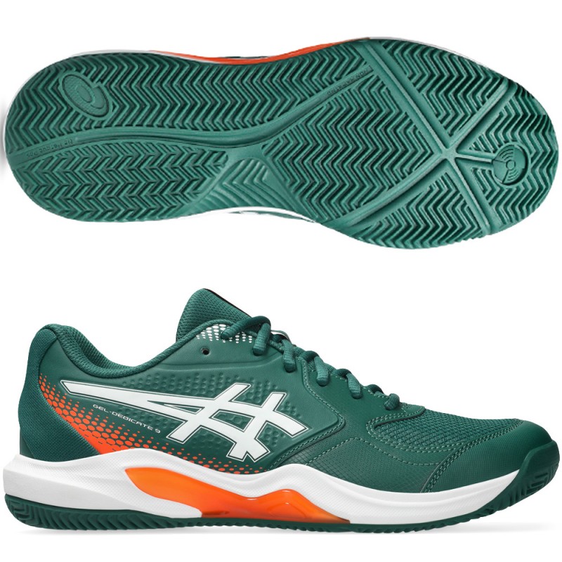 Asics Gel Dedicate 9 Padel jewel green white heren 2026