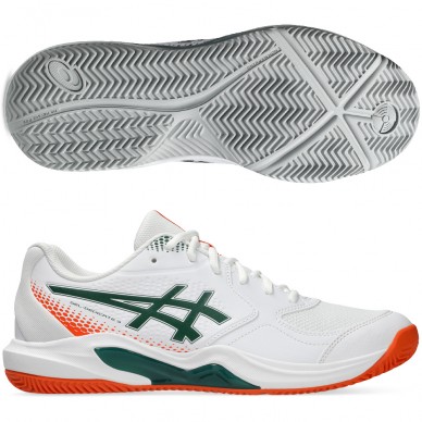 Asics Gel Dedicate 9 Padel white jewel green heren 2026