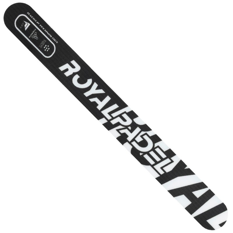 Beschermer Royal Padel zwart met wit logo