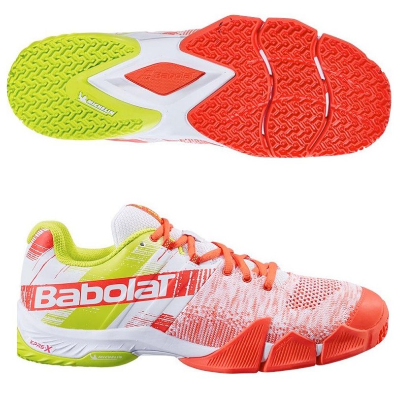 Zapatillas Babolat Movea Men White Nasturtium 2021 Zapatillas Babolat Movea Men White Nasturtium 2021