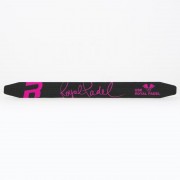 Protector Royal Padel Negro Logo Rosa