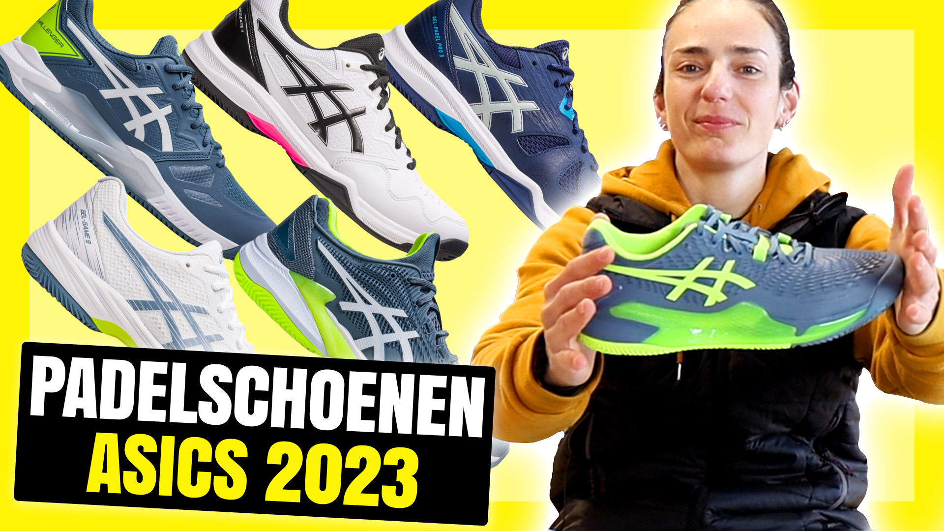 Asics 2023 collectie padelschoenen, nieuwe zolen en technologieën aangepast aan elk circuit