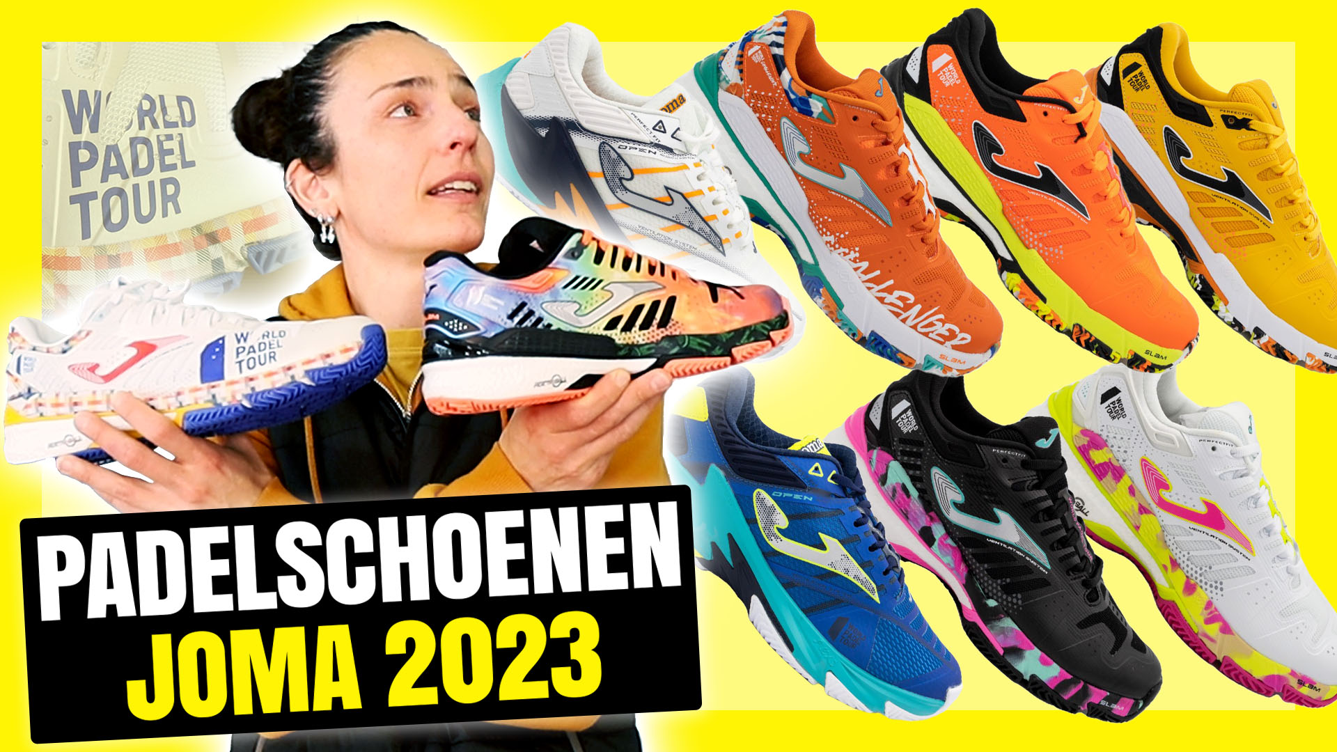 Nieuwe Joma 2023 padelschoenen, de nieuwe World Padel Tour-collectie