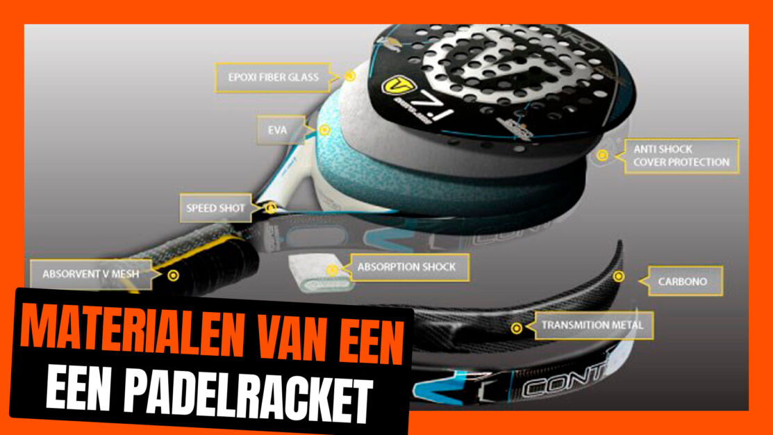 Materialen van een padelracket