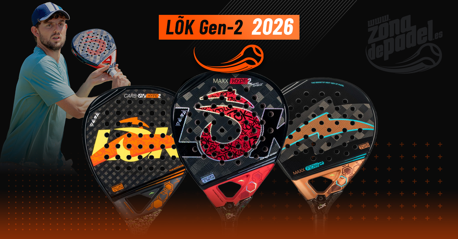 Dit is de nieuwe collectie padel rackets van LOK 2026 Gen 2: kracht, controle en innovatie.