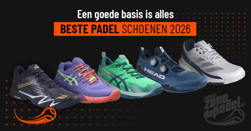 Beste padelschoenen 2026: vergelijk Asics, Adidas, Babolat, Bullpadel en meer