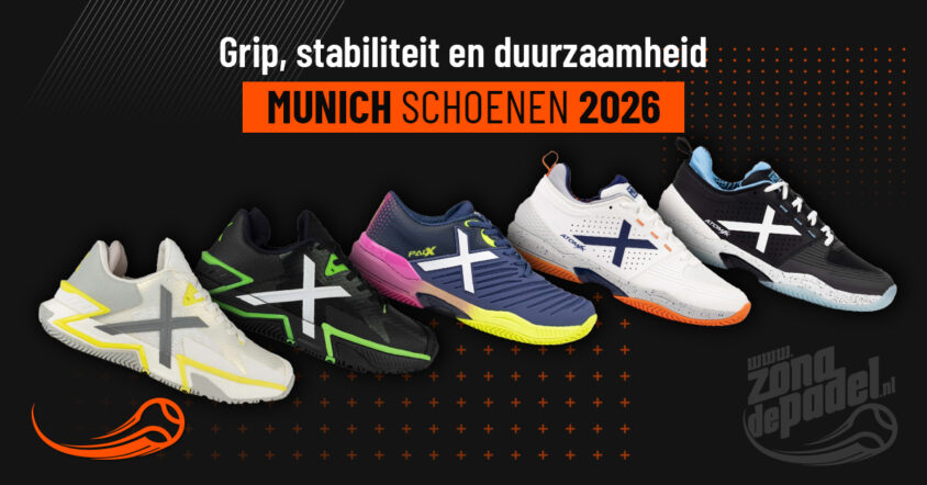 Munich 2026 padelschoenen: gids voor de Icon-, Padx-, Atomik- en Focus-collectie